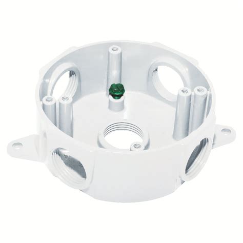 4 round electrical junction box|4.5 inch round electrical box.